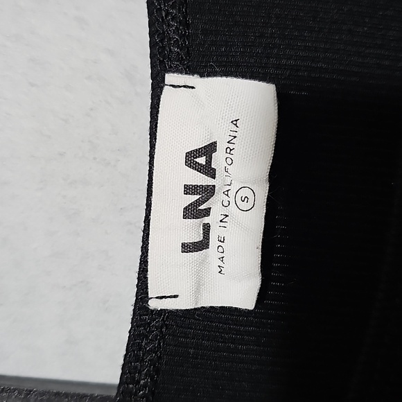 LNA‎ Open Shoulder Black Blouse Top Size Small - Picture 3 of 5